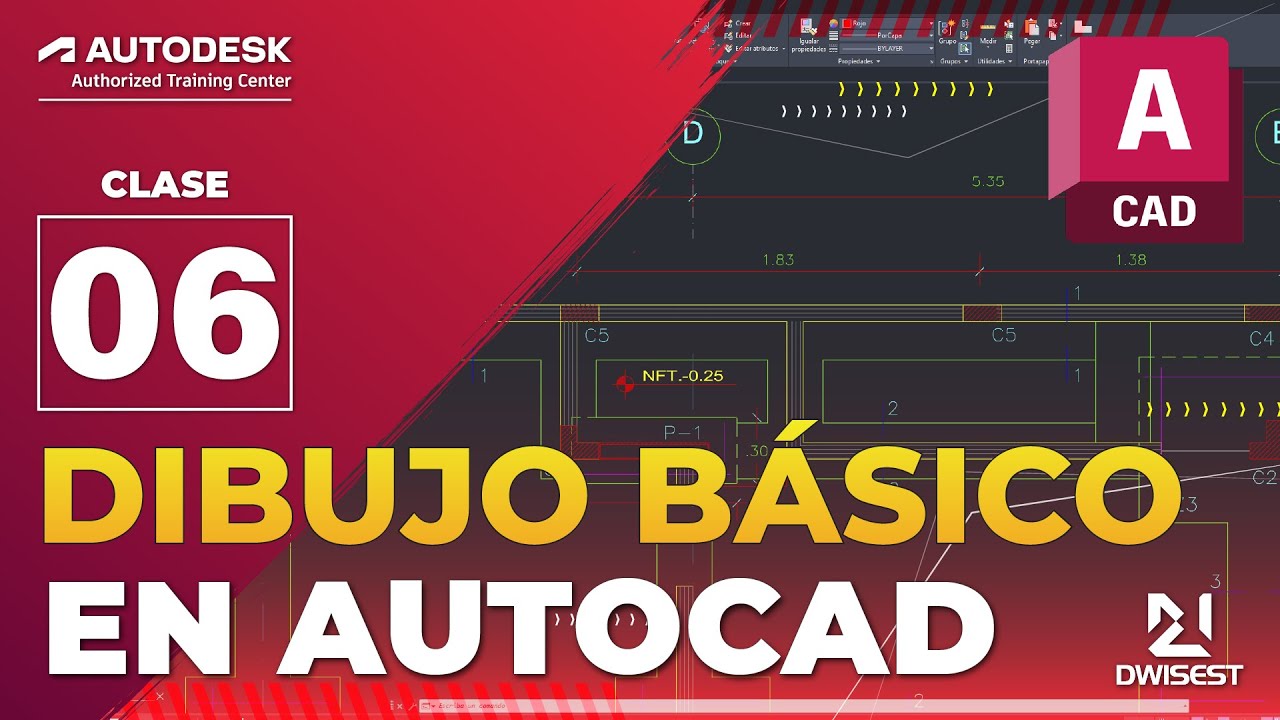 Dibujo básico en Autocad 2026 - Clase 06 - Curso básico de Autocad 2026 en español