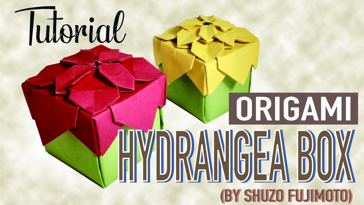 Cara Membuat Origami Hydrangea Box (by Shuzo Fujimoto) - Farah SN