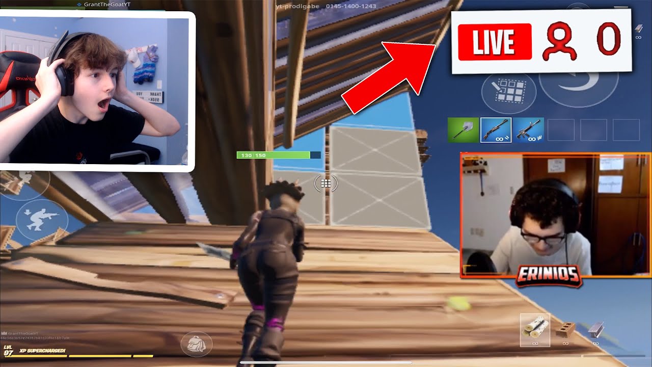 Reacting to Fortnite Mobile Streamers with 0 VIEWERS...