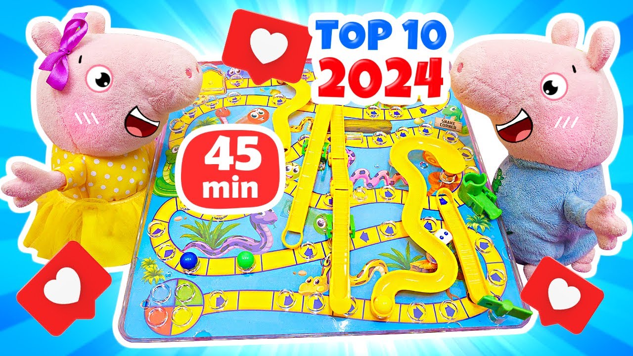 TOP 10 d’aventures de Peppa et George de l'année 2024👍🐷Jeux pour enfants avec jouets en peluche
