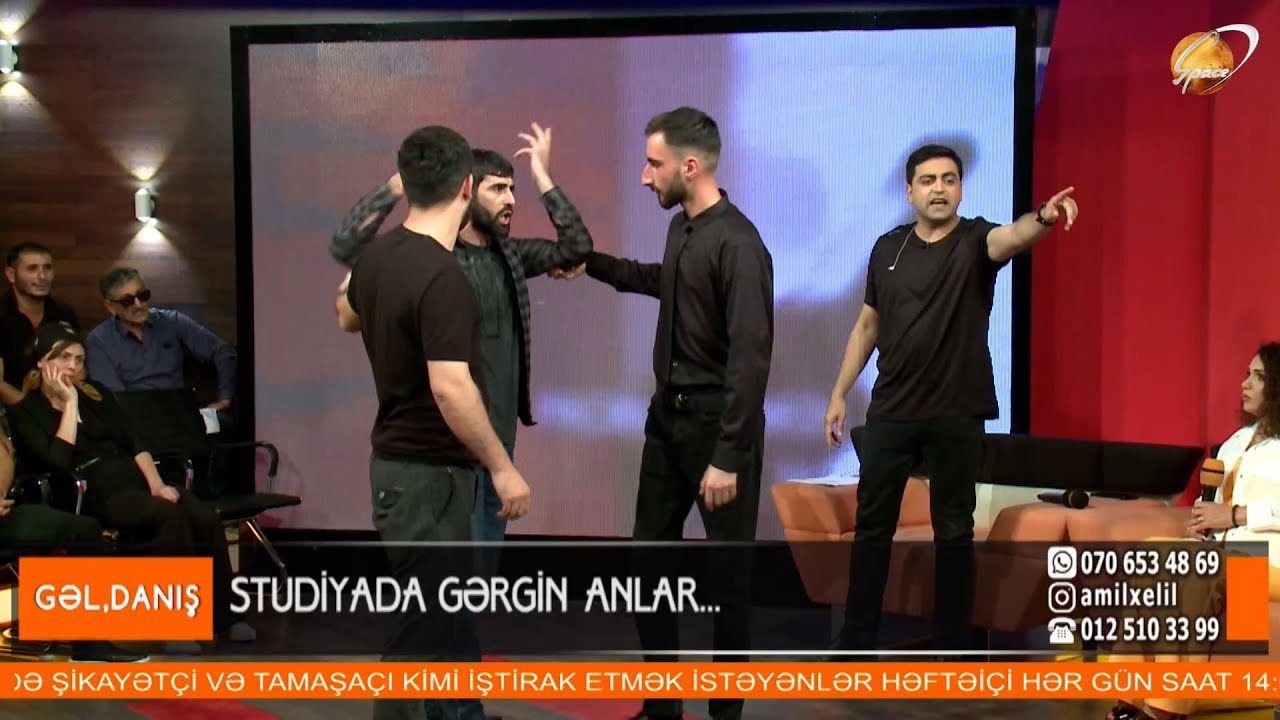 Amil Xəlil şər-böhtana dözməyib Etibarı studiyadan rədd etdi: Səni məhkəməyə verəcəm! - Gəl Danış