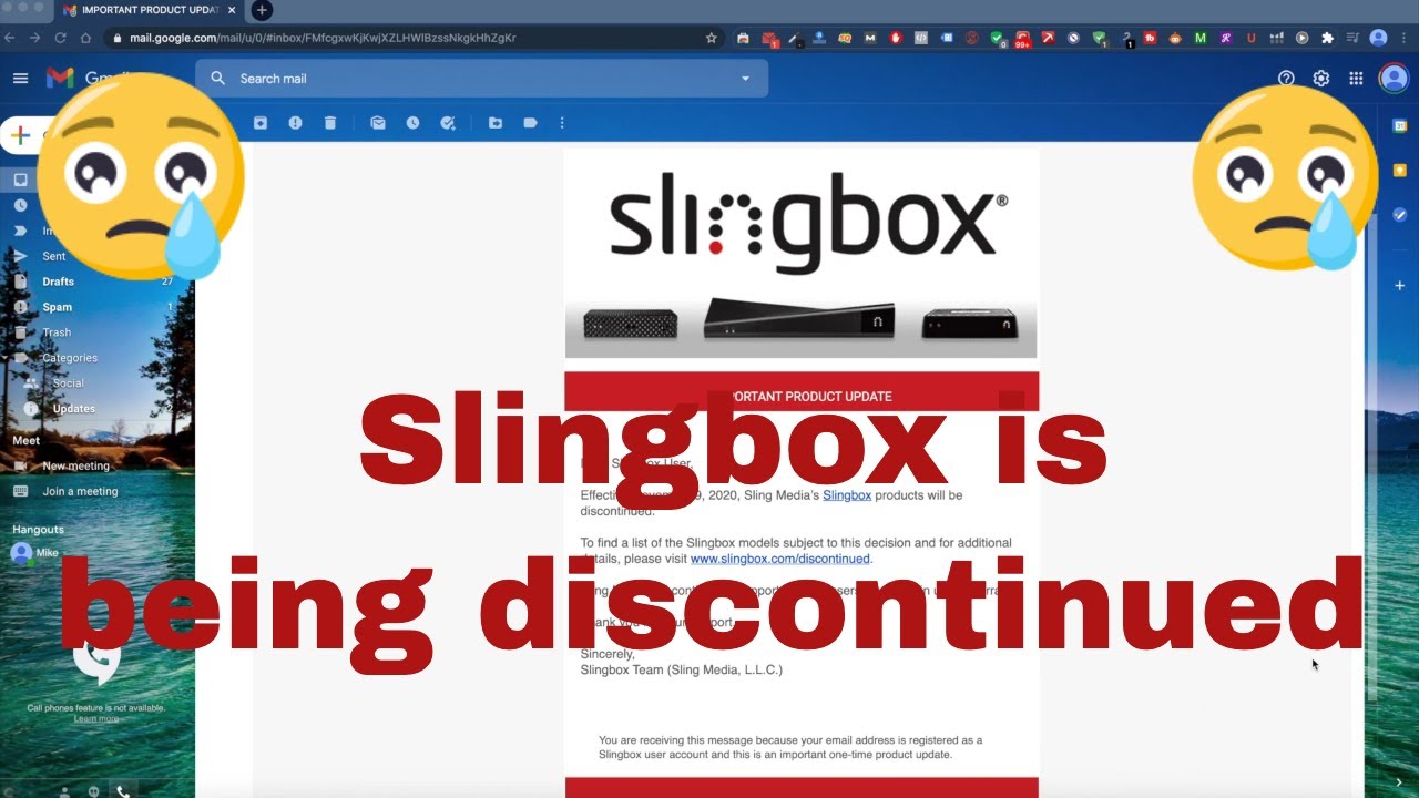 Slingbox is being discontinued.....