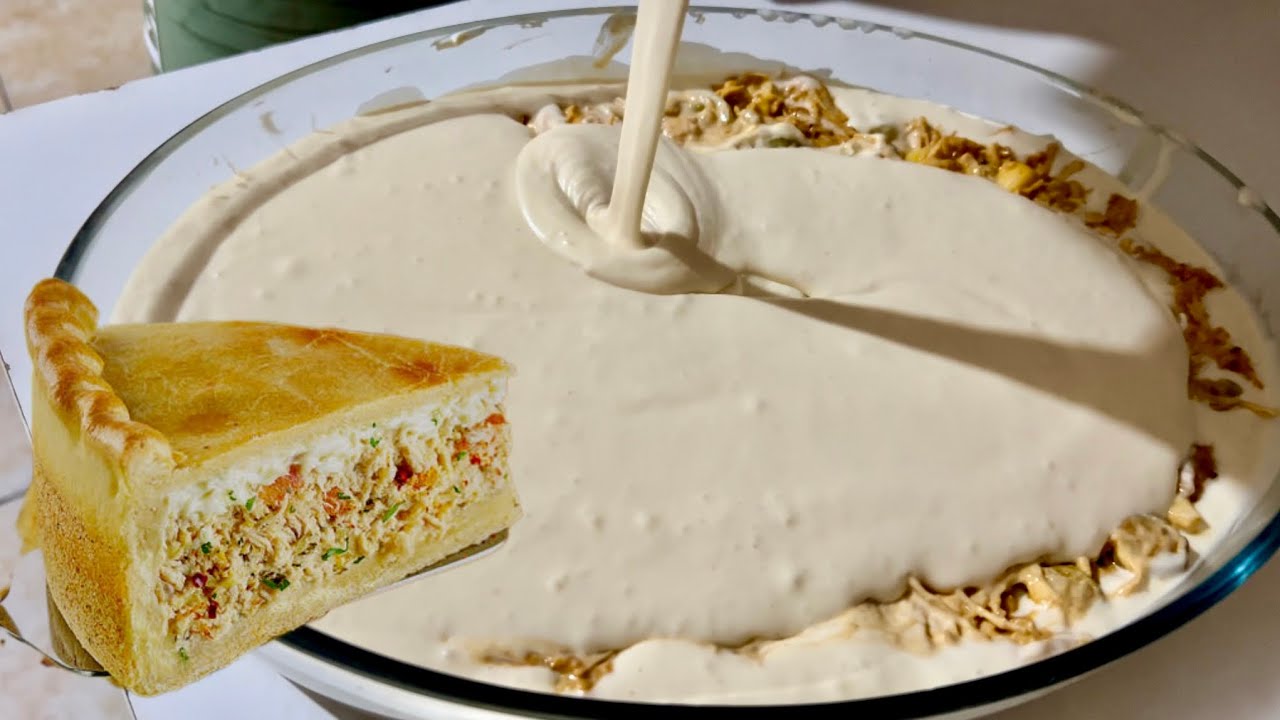 COMO FAZER A MELHOR TORTA DE FRANGO DE LIQUIDIFICADOR EM MENOS DE 20 MINUTOS