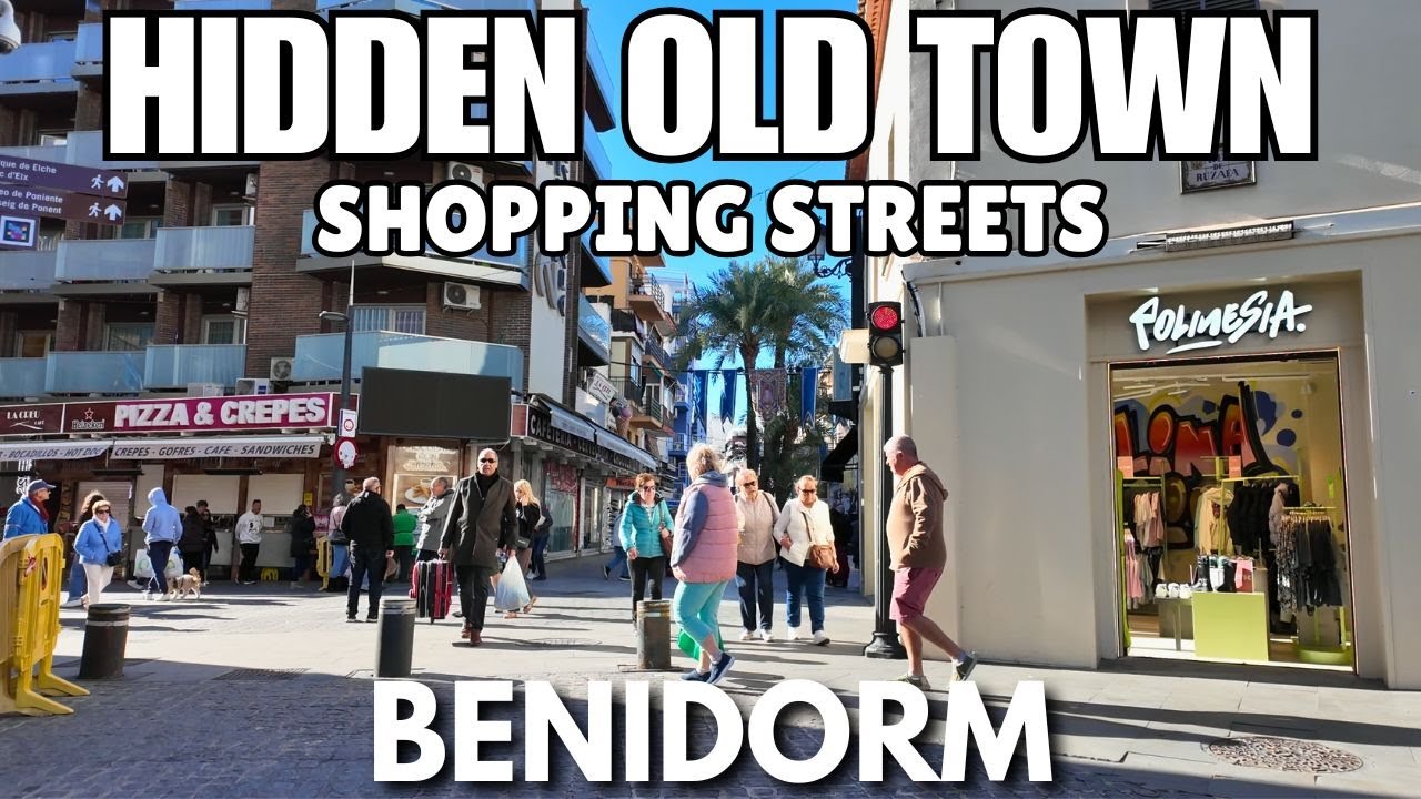 Benidorm: HIDDEN Old Town Shopping Streets & Morning Crowds! 😲🍷