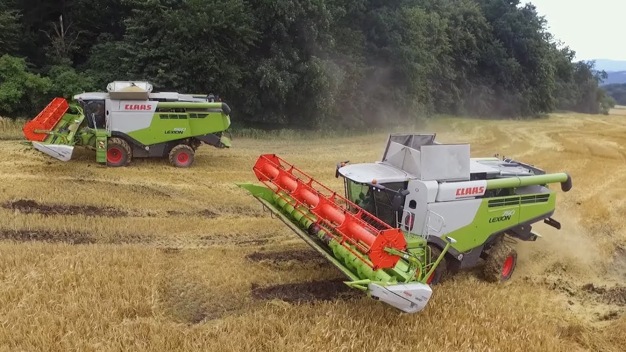 Mokré žně 2025 / Harvest in Mud / Silage in Mud / když se nedaří / 2x Claas Lexion