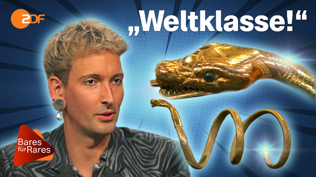Schlange mit Biss: Startgebot verdoppelt Wunschpreis für goldenes Armband sofort! | Bares für Rares