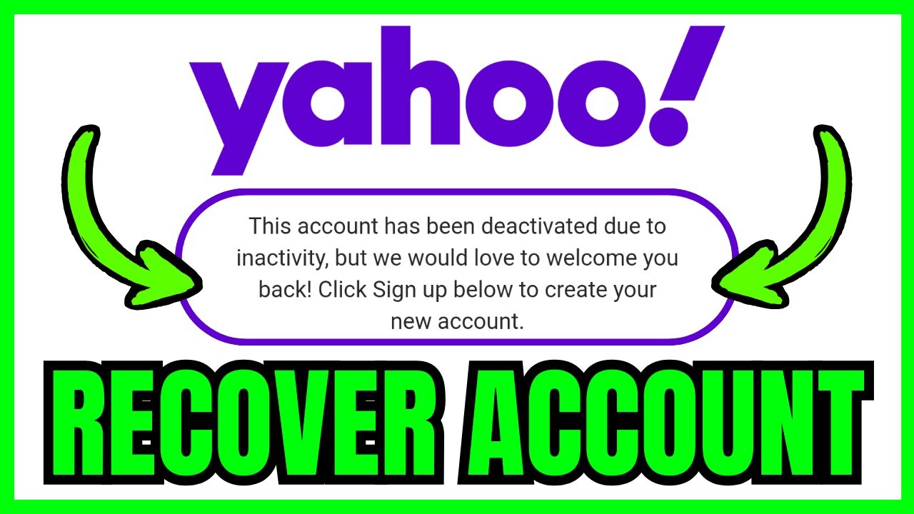 How To RECOVER A Deactivated Yahoo Account Due To Inactivity (ONLY WAY) 2026