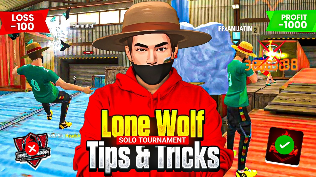1v1 Lone Wolf Solo Tournament Tips & Tricks 🔥|📘Full Guide: From Beginner to Pro | 💸 ₹6,000 PROFIT !!