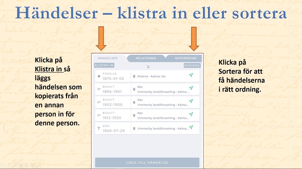Släktträd fördjupning