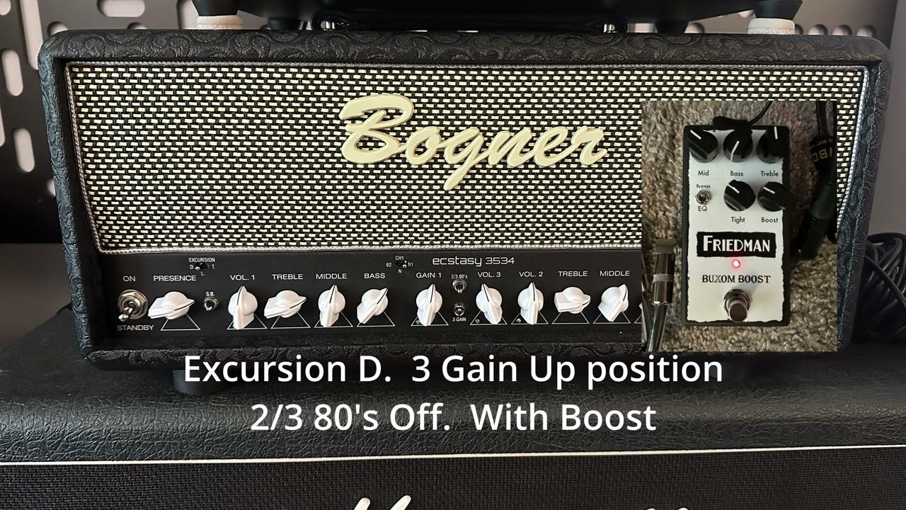 Soldano Astro, Friedman JEL20, Bogner 3534 50 watt (new version) high gain test!