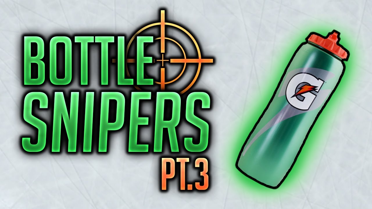 Amazing NHL Hockey Broken Waterbottle Snipe Goals - THUMB LEAGUE, Bottle Snipers PT.3