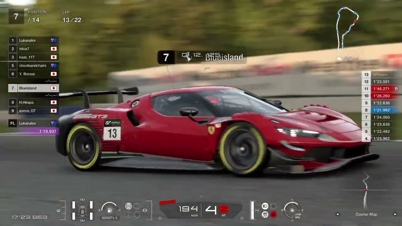 2026 マニュファクチャラーズカップ Rd1 / ロード・アトランタ / Ferrari 296 GT3 '23  グランツーリスモ® 7_20260114171859