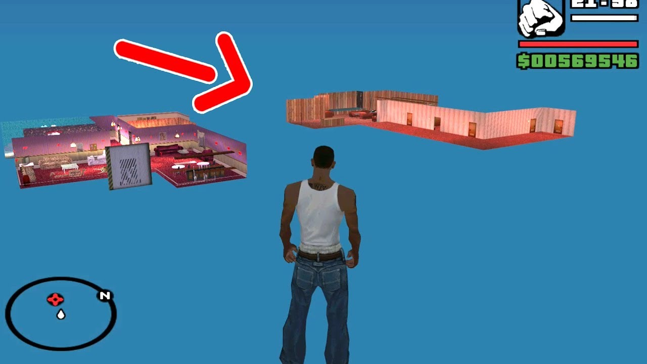 GTA SA - O UNIVERSO SECRETO DOS INTERIORES!