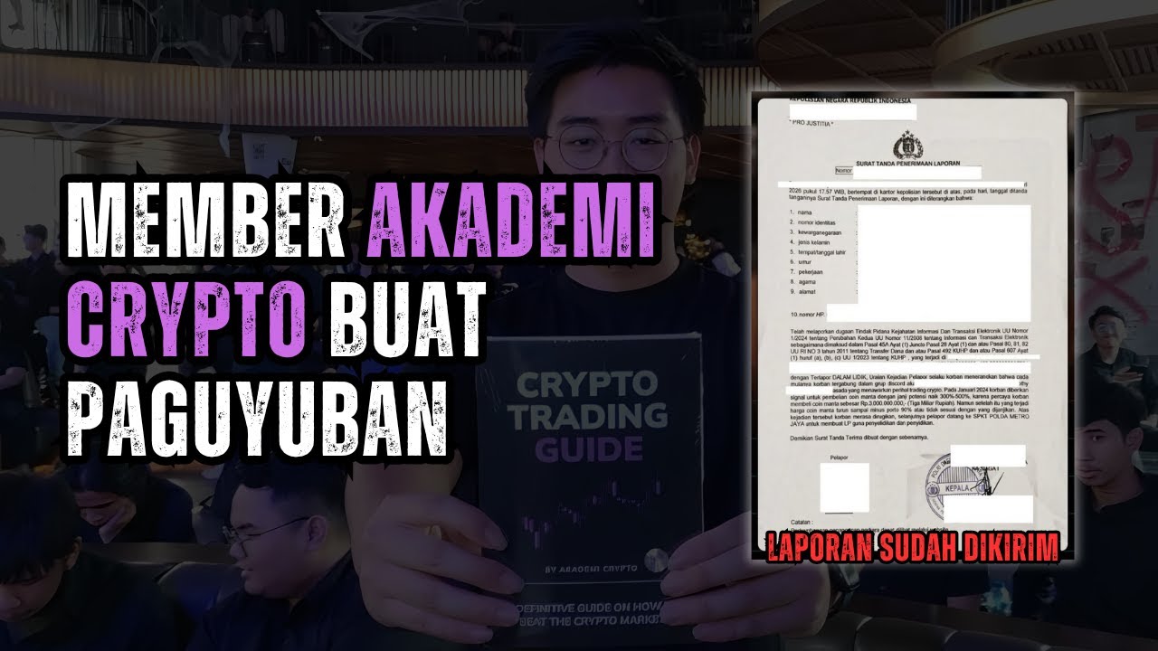 Member Akademi Crypto yang Rugi Bentuk Paguyuban, Lapor Polisi Nama Timothy & Kalimasada