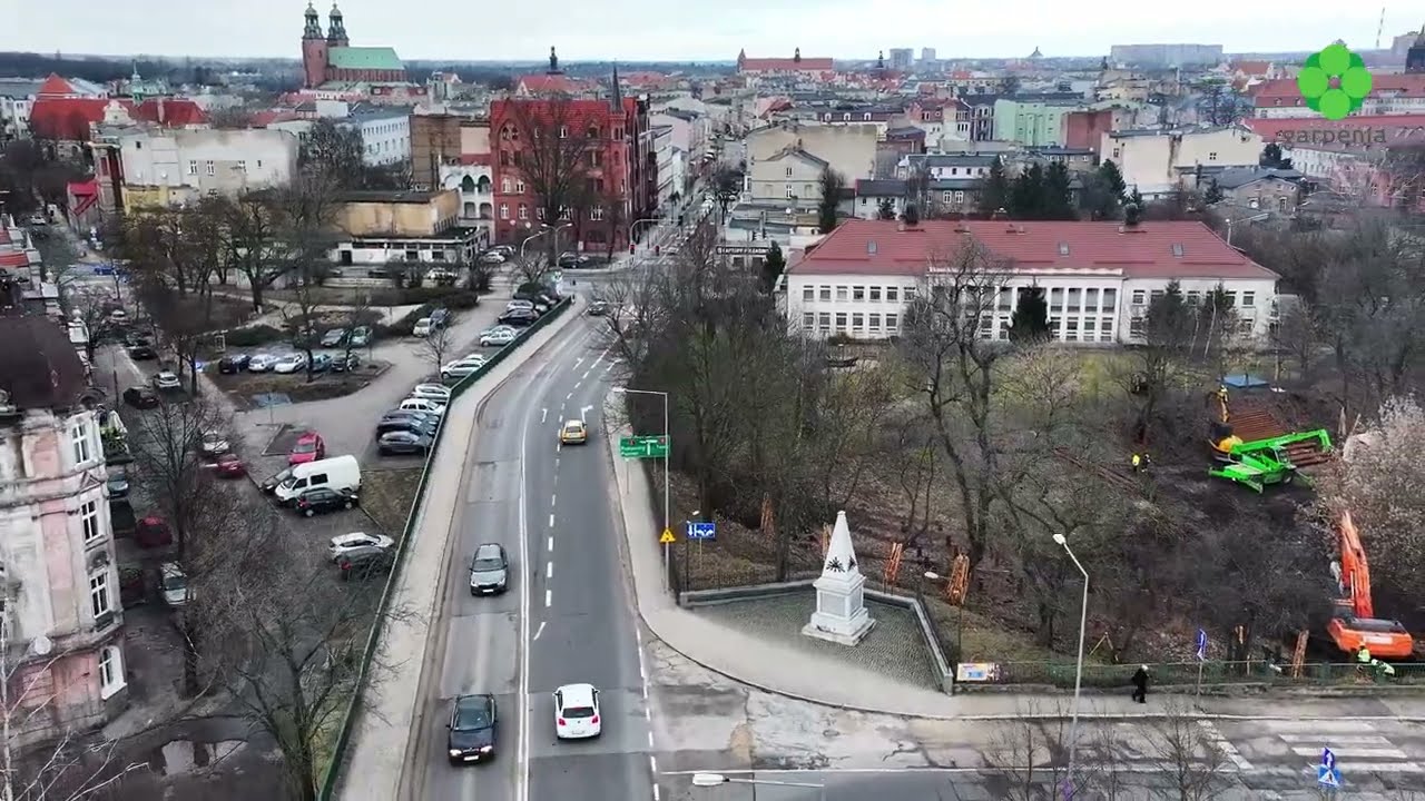 Budowa Parku Kieszonkowego pomiędzy ul. Kościuszki i Dworcową w Gnieźnie