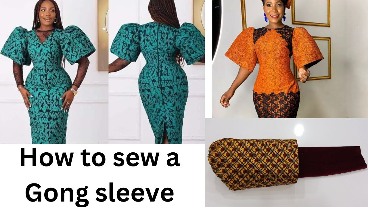 HOW TO CUT AND SEW A TRENDING GONG SLEEVE