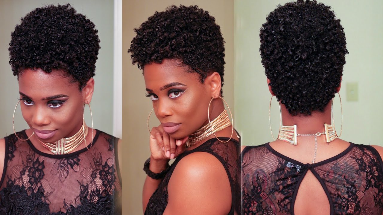 Wash-n-Go on Tapered Natural Hair using EDGE CONTROL 😱