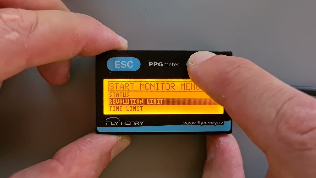 FlyHenry PPGMeter Bedienung und  Menü Einstellungen Start Monitor System by Bene ParamotorGermany