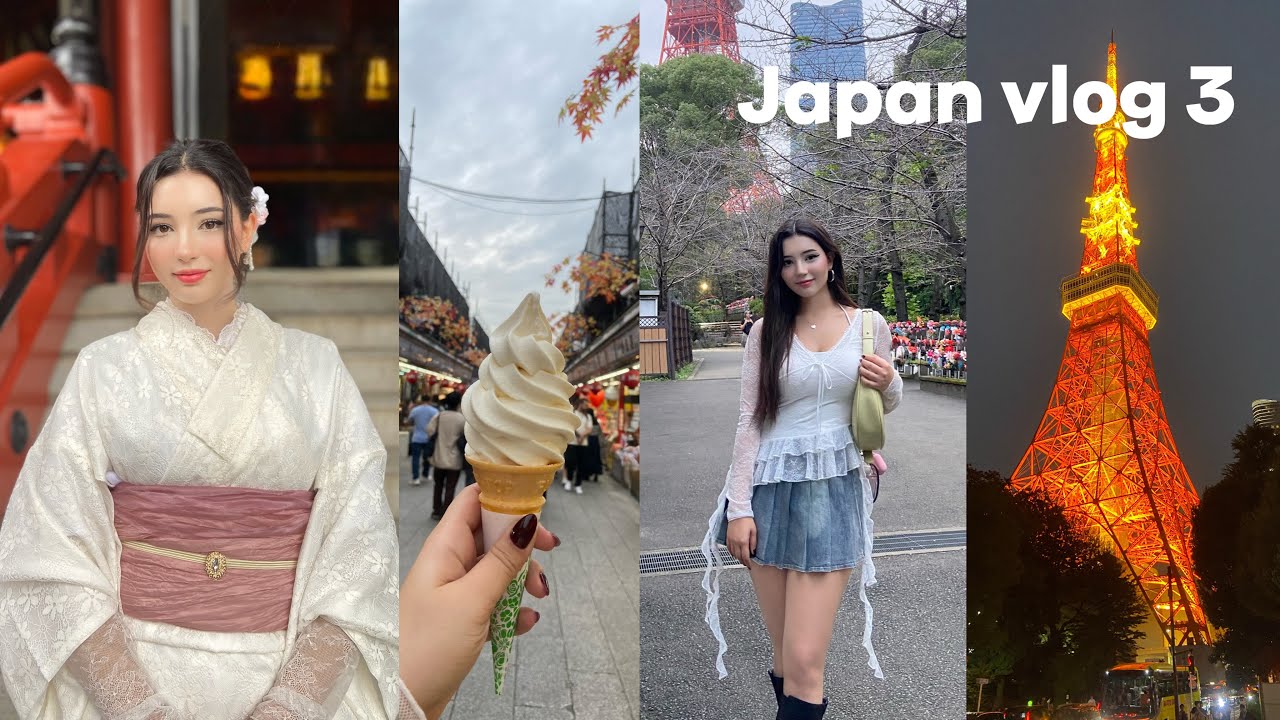 Japonya’yı tek geziyorum! Tapınaklar, Tokyo Kulesi, Japon barbeküsü.. 🇯🇵  #vlog3