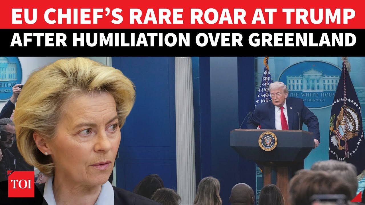 ‘Mr. Trump, No More Submission’: EU Chief’s STINGING ATTACK On Trump Over Greenland | Watch