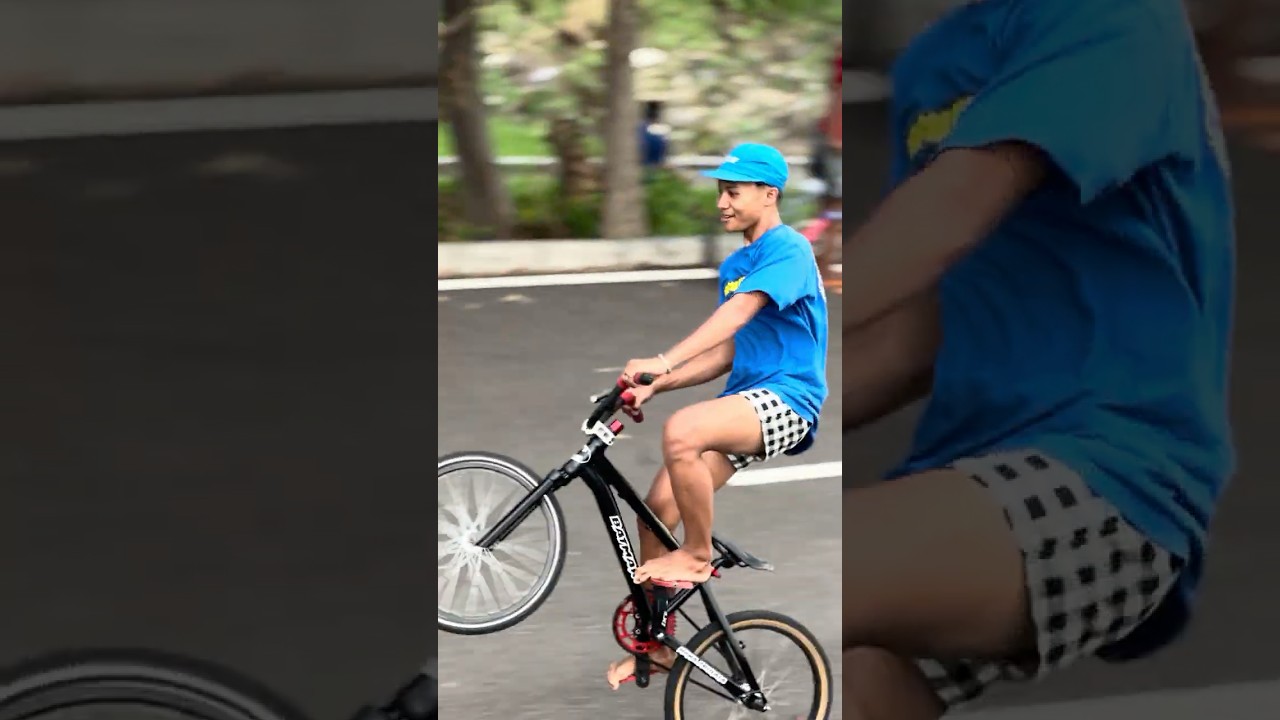 FIRMAN KCL MENCOBA FREESTYLE WHEELIE BALAP ONTHEL #fyp #shorts #viral #balap #herex #cycling