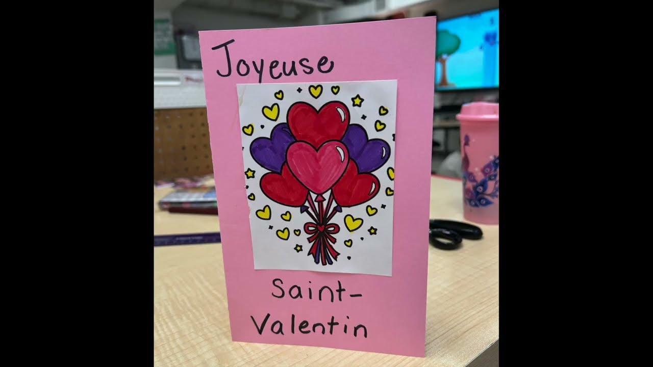 Carte de Saint-Valentin simple