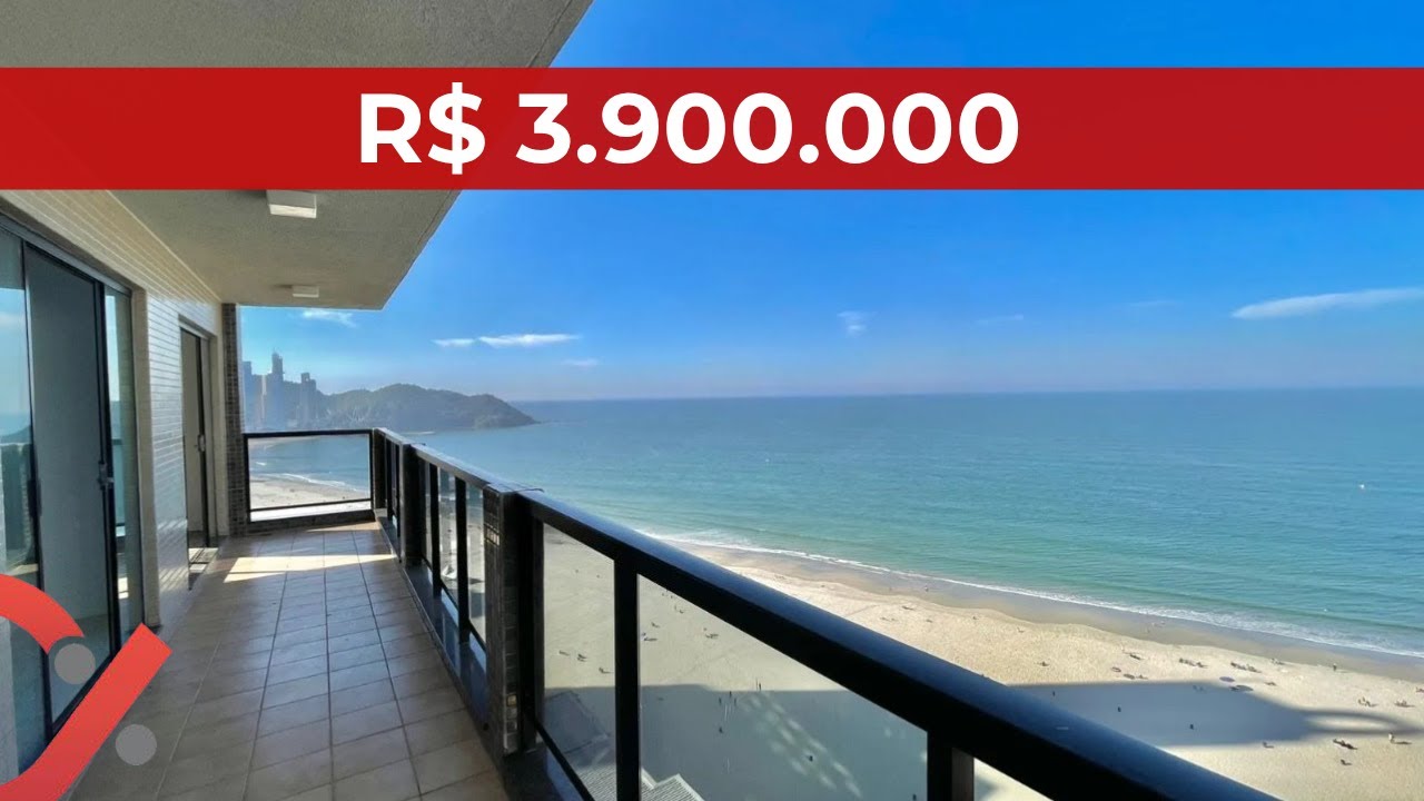 Edifício Concorde Frente Mar em Balneário Camboriú com vista panorâmica de toda a orla com lazer