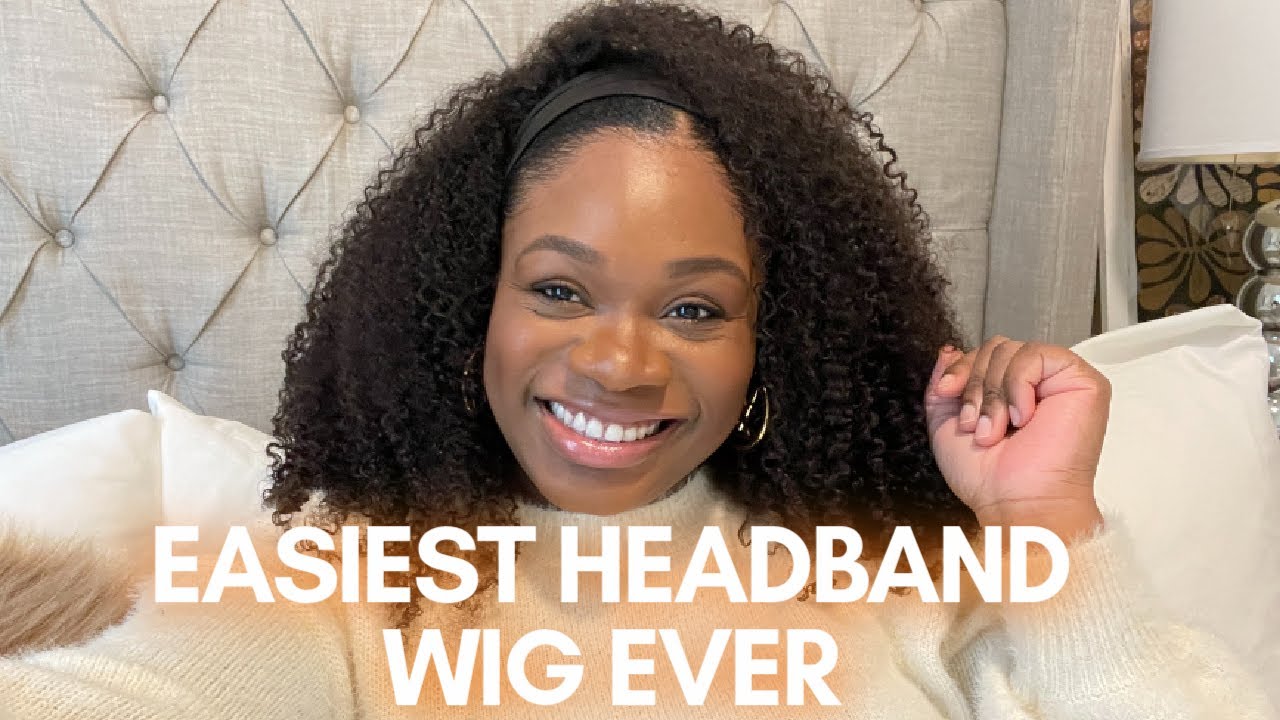 How to Slay this Kinky Curly Headband Wig (Protective Style Natural Hair Wig ft. Her Given Hair)