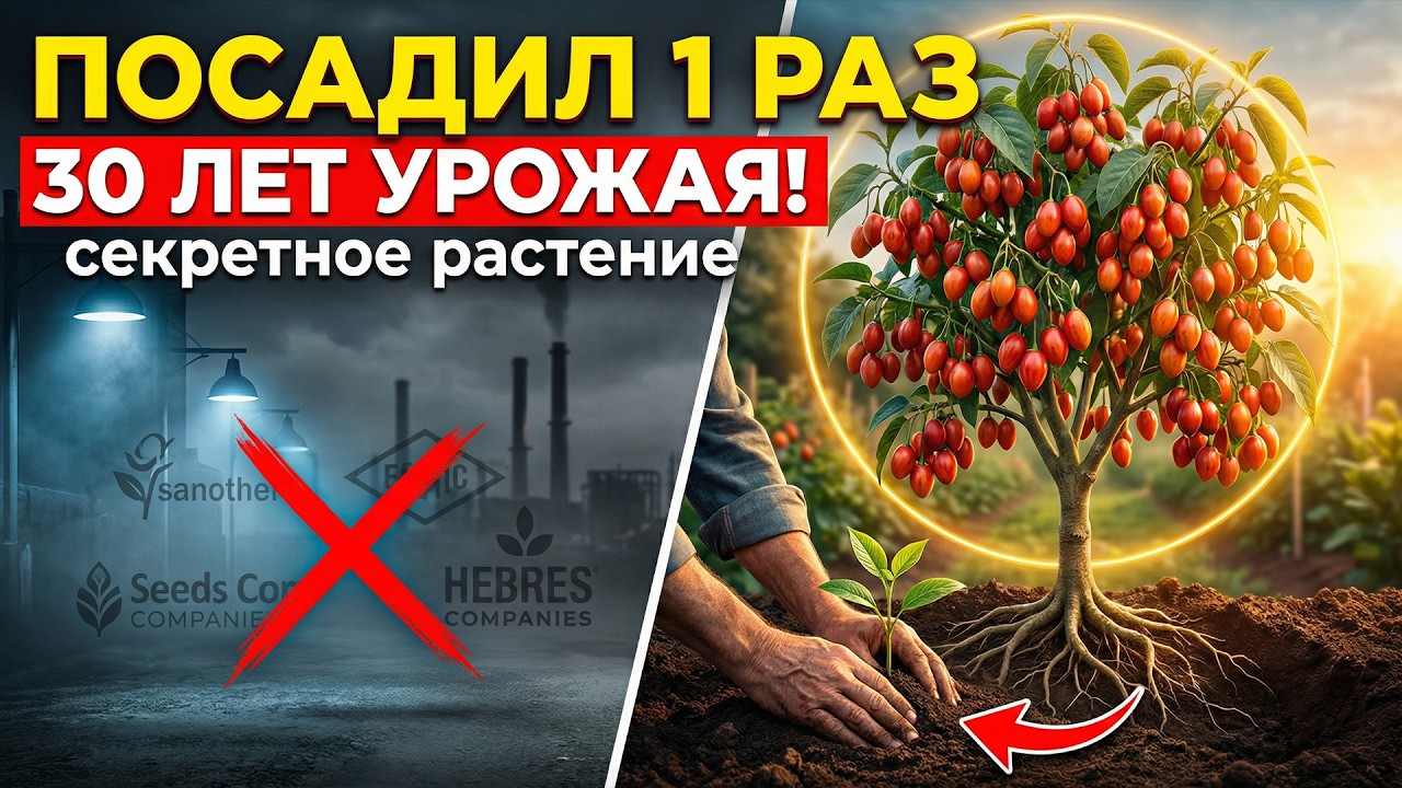 Посадил ОДИН РАЗ — собираешь 30 лет! СЕКРЕТНОЕ растение, убитое индустрией