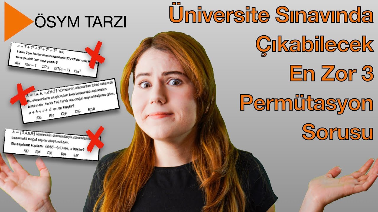 Permütasyon / Sayı Oluşturma ►Soru Çözümü◀︎TYT/AYT