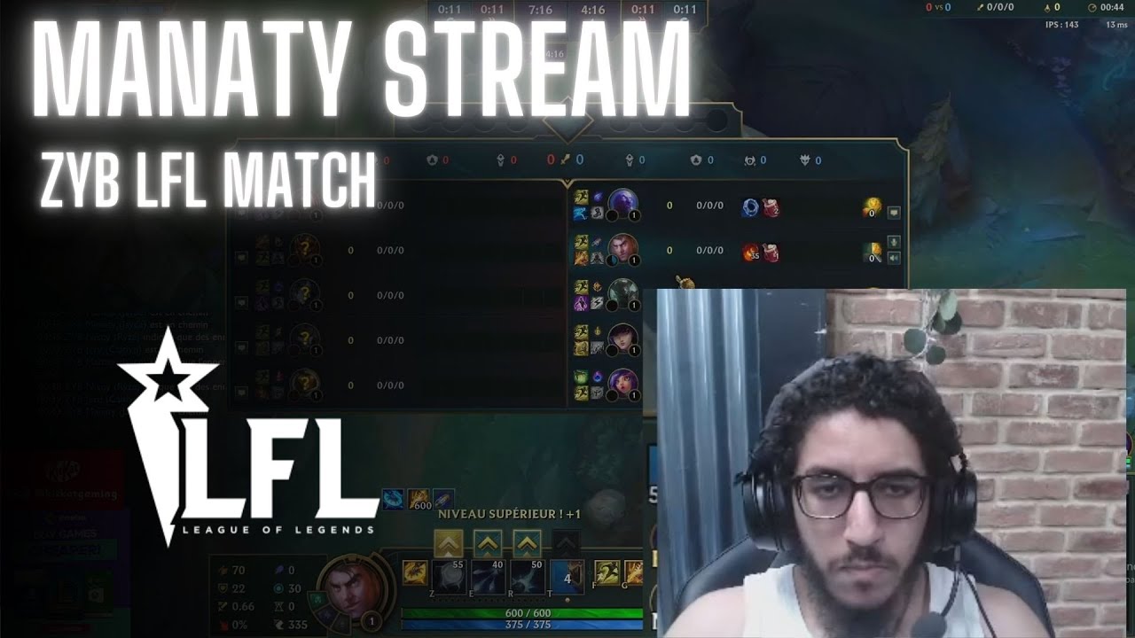 Manaty LFL ZYB Match Stream | Hiro Manaty Nisqy Jezu Rip | ZYB VS GL | Proview