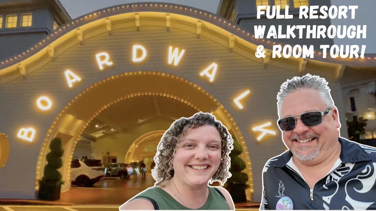 FULL Resort Tour of Disney's Boardwalk Inn! Updated Room Tour (2278), Luna Park Pool, Hidden Gems!