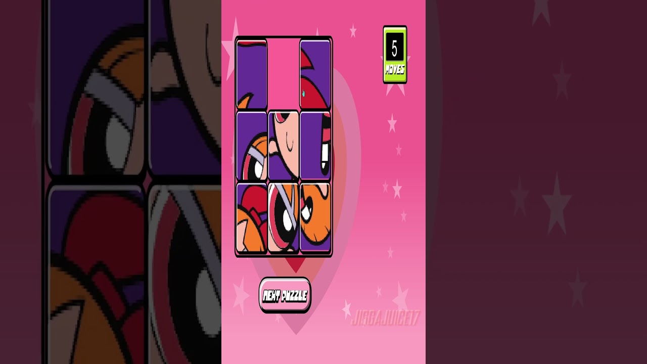 The Powerpuff Girls: Slide Puzzle Flash Game Gameplay