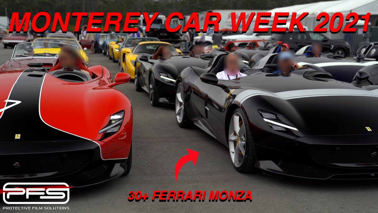 MONTEREY CAR WEEK 2021 + CRAZY FERRARI PARADE + DDE TAKES OVER | PROTECTIVE FILM SOLUTIONS - 4k