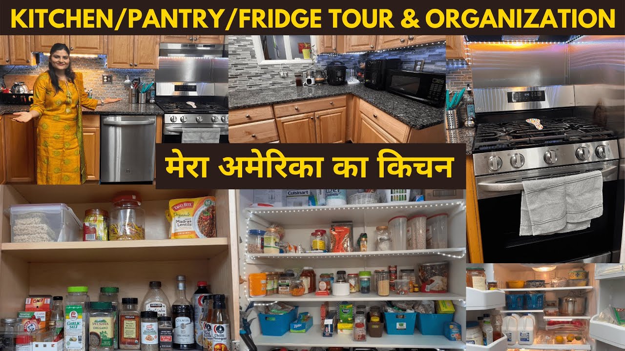 Indian KITCHEN Tour & Organization 2022~ PANTRY TOUR~ COST OF RENOVATION~ Real Homemaking Chicago