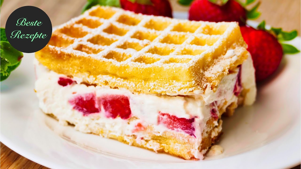 Самый лучший и быстрый клубничный торт в мире!🍓 БЕЗ ВЫПЕЧКИ