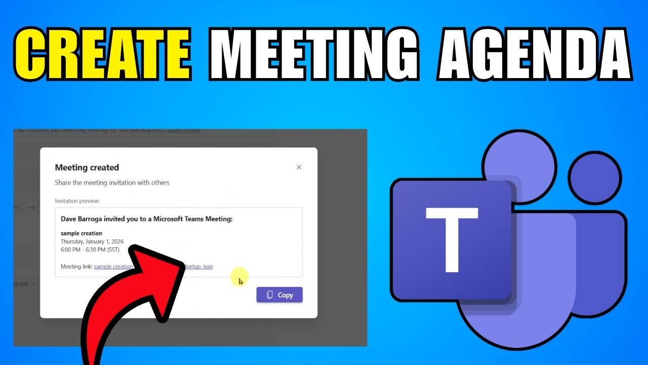 How To Create A Meeting Agenda In Microsoft Teams (2026) (Step By Step Guide)