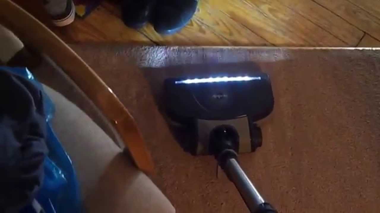 Rainbow vacuum cleaning my living room