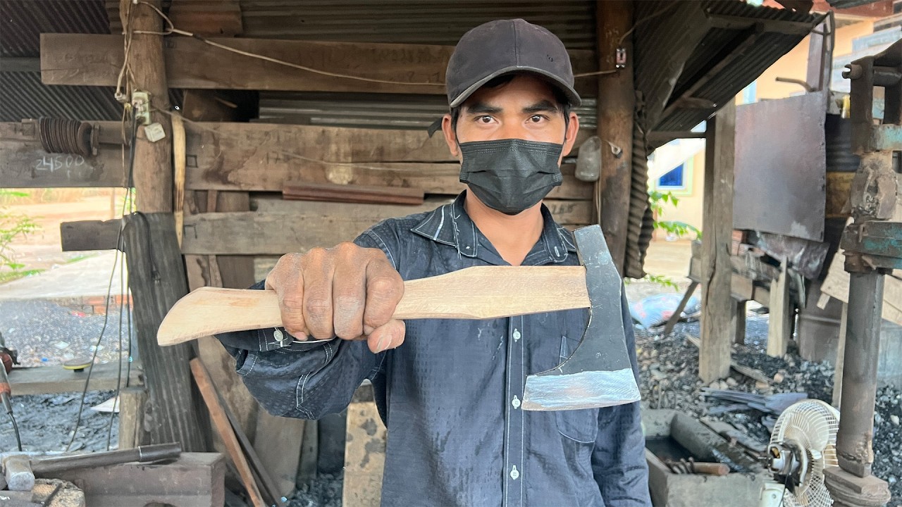 HOW TO MAKE AXE FROM AXLE.