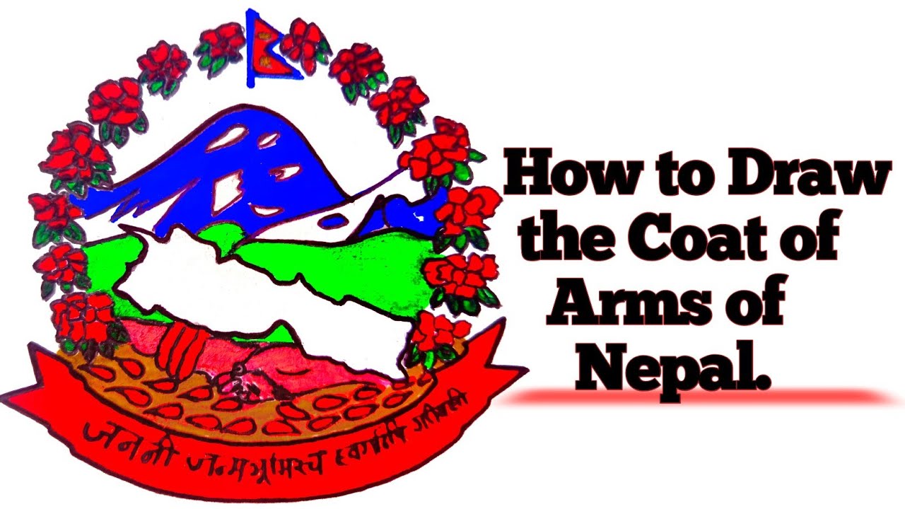 How to Draw the Coat of Arms of Nepal | Easy Step-by-Step Drawing