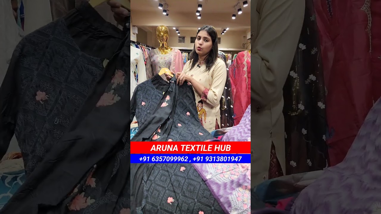 Cheapest boutique kurti wholesale market surat Aruna textile hub surat