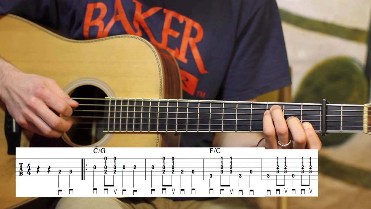 Bury Me Beneath the Willow Beginning and Advanced Guitar Lesson- Carter Style