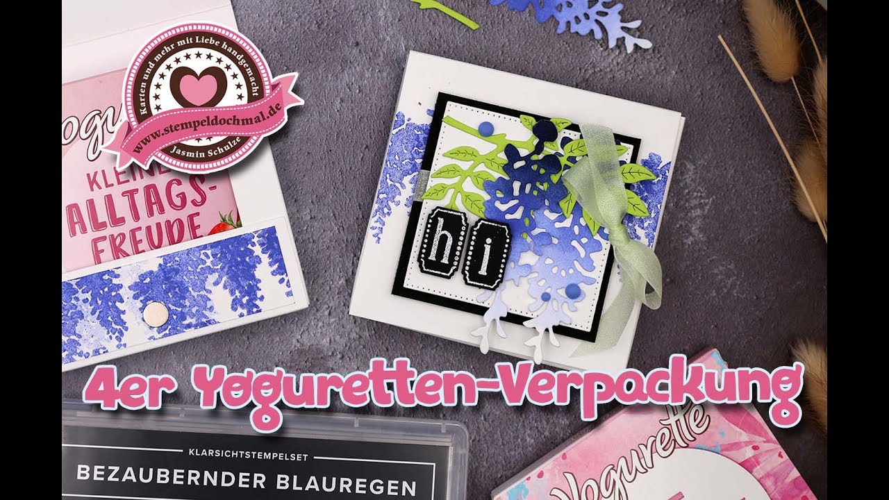 Tutorial: 4er Yoguretten-Verpackung mit Produkten von Stampin' Up!