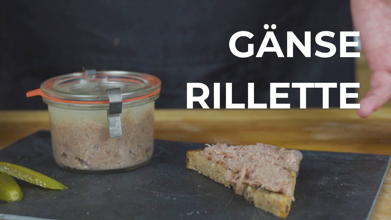 Gänserillette - Ein schmackhafter französischer Klassiker (Rillettes d'Oie)