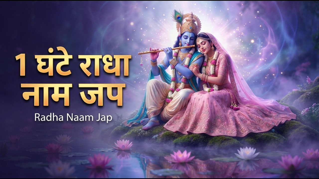राधा नाम जप 1 घंटा | Radha Mantra Chanting | Positive Energy Bhajan #viral #radha