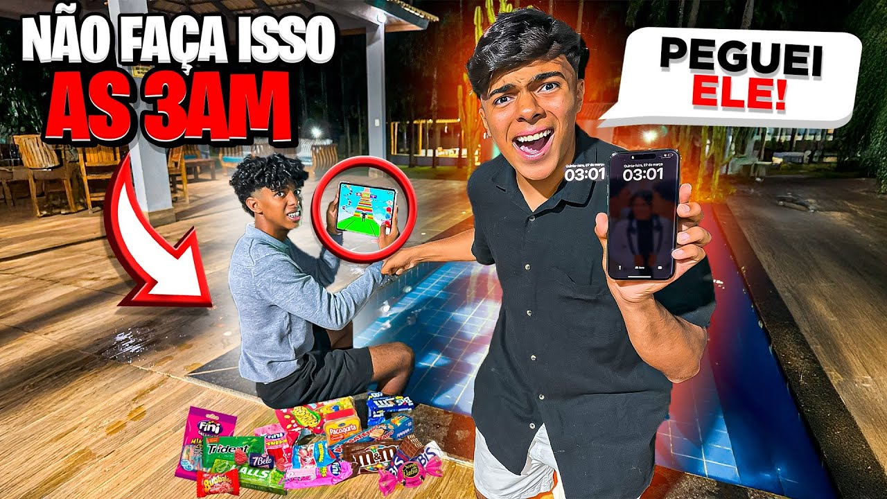 PEGUEI MEU IRMÃO JOGANDO ROBLOX AS 3:00 DA MANHÃ!😰 *nunca faça isso