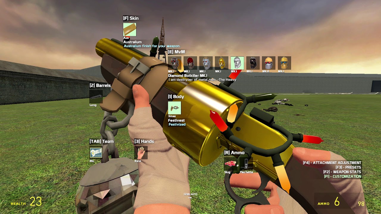 Garry's Mod - Testing CW 2.0 TF2 WEAPONS