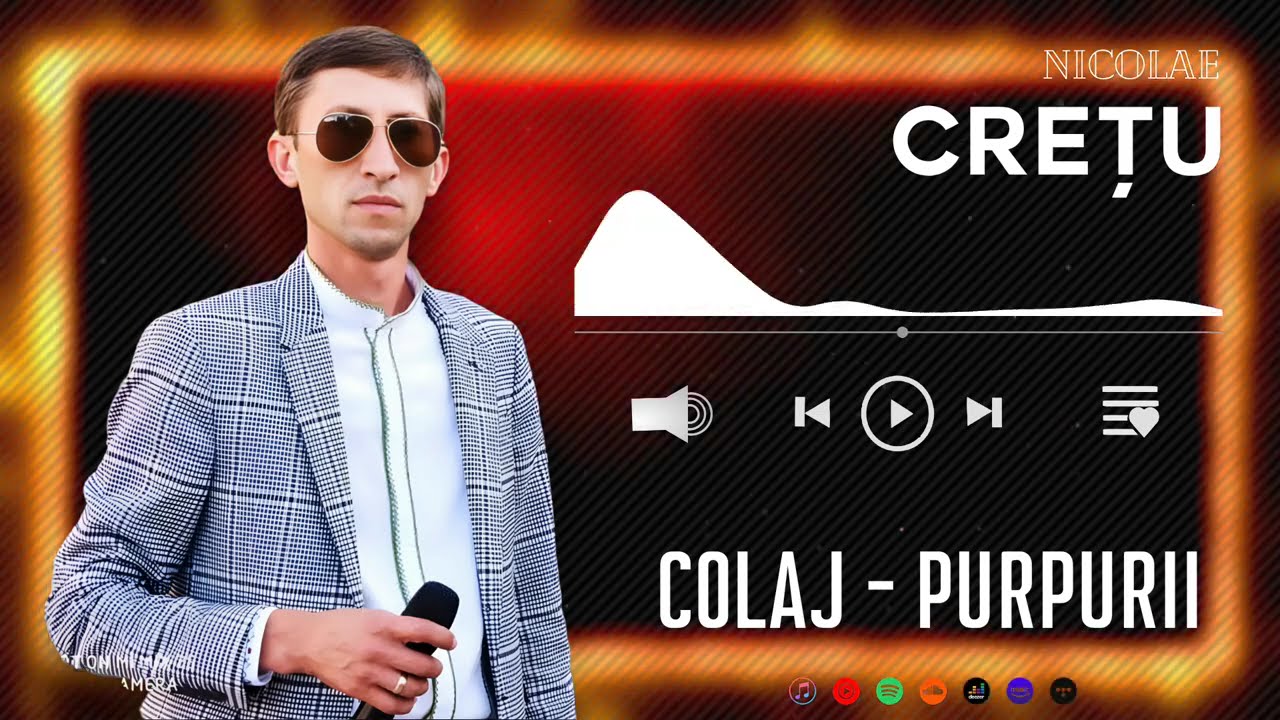 Nicolae Crețu - COLAJ - PURPURII 🎹🎼 Melodie de Petrecere Moldoveneasca