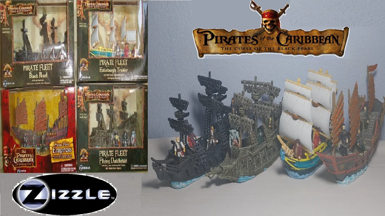 Обзор флотов Zizzle Pirates of the Caribbean Black Pearl-Edinburgh Trader-Empress-Flying Dutchman!