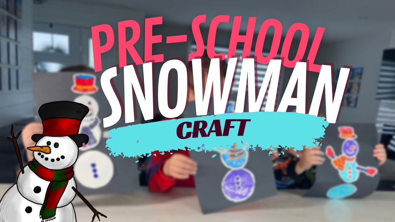 EASY Snowman Craft for Kids ! Pre-school Crafts
